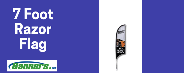 7 ft Razor Flags | Wholesalebannerz.com